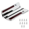 2 pcs Motorcycle Saddlebag Latch Cover Reflectors for Glide Touring