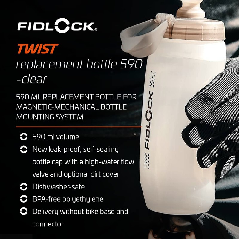 Fidlock Twist 09637CLR Replacement Bottle 590 ml Trans.White One Size