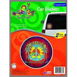Enjoy It Peace Frogs Back in The Day Peace Frogs Car Sticker, Outdoor Rated Vinyl Sticker Decal for Windows, Bumpers, Laptops or Crafts