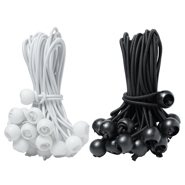 60 Pcs Bungee Cord with Balls, 6 Inch Heavy Duty