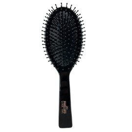 Phillips Brush-Cepillo de pelo de paleta ovalado de lujo, color negro elegante con detalles dorados: cepillo de paleta desenredante de 9,25 pulgadas de la serie Luxe de Co