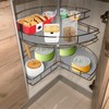 Frienda 2 Pcs Lazy Susan Shelf Liners - Non Adhesive,