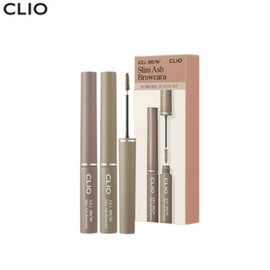 CLIO KillBrow Slim Ash Browcara Set 15g*2ea, Color:01 Ash Pink + 02 Light Ash
