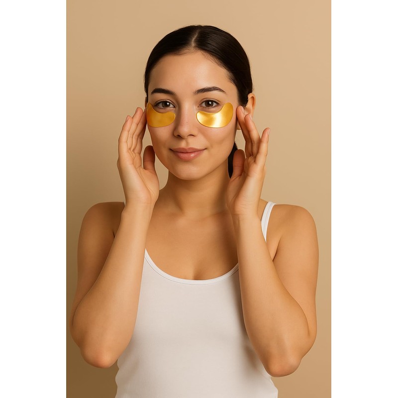 Hydrating & Illuminating Under Eye Masks-Vegan Reduce Dark Circles, Wrinkles