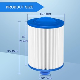 Niantime 6CH-940 Spa Filter Replaces for PWW50P3(1 1/2" Coarse Thread), 817-0050, Filbur FC-0359, 25252, 03FIL1400, Waterway Front Access Skimmer, Screw in SAE Thread Filter 2 Pack Hot Tub Filter