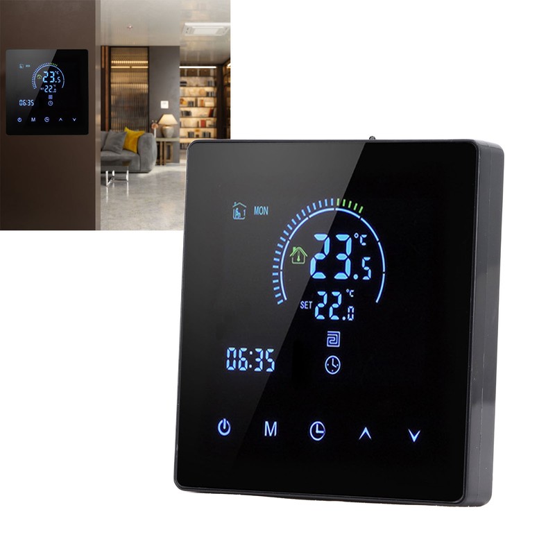 16A Digital Thermostat with LCD Display Programmable Thermostat Electric Heating
