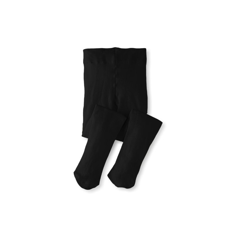 Jefferies Socks Big Girls' Pima Cotton Tights, Black, 6-8 Years