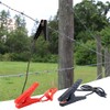 Hoite 2Pcs Electric Fence Energiser Leads Solar Compatible Heavy Duty