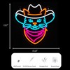 Cowboy Cat Neon Sign - Adjustable Dimmable LED Neon Light,