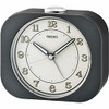 Seiko Kyoda Bedroom Alarm Clock, Metallic Black