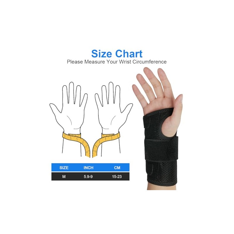 Beugo Carpal Tunnel Wrist Support Brace, Hand Support (Left Hand)
