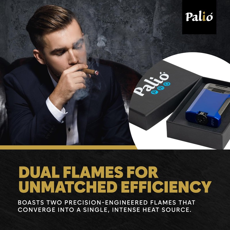 Palió Pro Line, Antares Doublejet Torch Lighter. Side Squeeze Ignition,