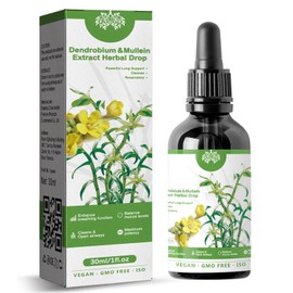 Clearbreath Dendrobium & Mullein Extract, Powerful Lung Support & Cleanse & Respiratory, Herbal Body Care Essence, Clear Breath Dendrobium Mullein