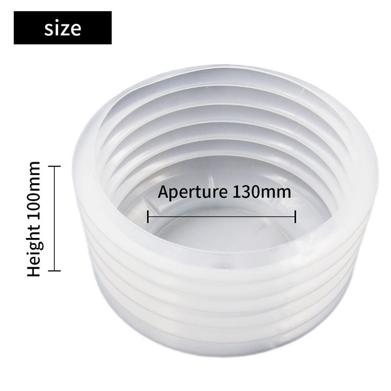 Hole Saw Accessory 130mm Dust Collector Bowl, LAIWEI Hole Cutter