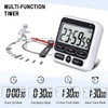 Upgraded Digital Kitchen Timer, ON/OFF Switch, 12/24 Hour Clock and