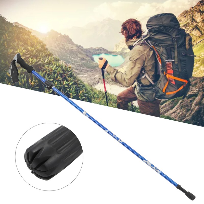 Folding Walking Stick 7075 Aluminum Alloy Prevent Slip Adjustable Height