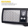 Xprite Red Blue 48LED Visor Strobe Flashing Lights Interior Windshield