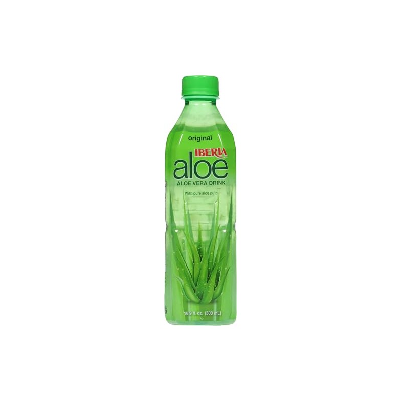 Iberia Aloe Vera Juice Drink with Pure Aloe Pulp, Original,16.9