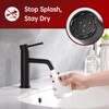 SUMERAIN Matte Black Bathroom Sink Faucet Single Handle Single Hole