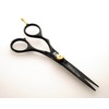 5.5" Black Rainbow Left Handed Hair Scissors