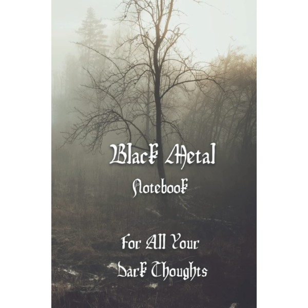 A Mysterious And Misty Swamp Themed Black Metal Notebook 100