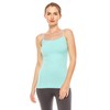 Kurve Women’s Camisole Tank Top, Basic Seamless Stretch Spaghetti Strap