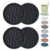 Wingcases Silicone Coasters for Drinks[4 Pack]- Cup Mat for Tabletop