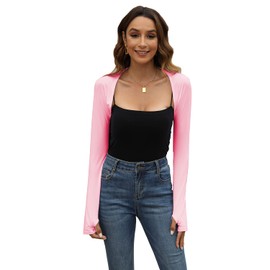 Hairwilly Cooling Shawl Arm Sleeve with Finger Hole Sun Protection for Women Men for Golfing,Riding,Driving