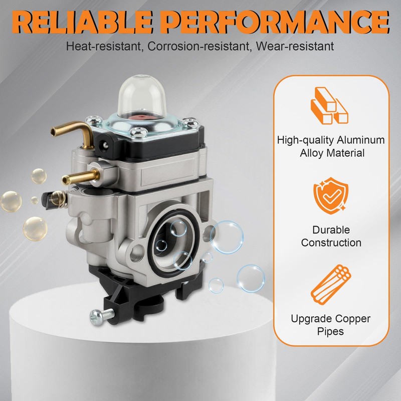 Topkidame 308054121 Carburetor Fits for Ryobi RY25AXB 25cc Gas Jet
