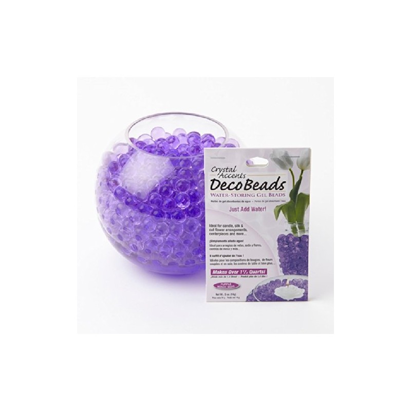 Purple Deco Beads Water Absorbing Gel