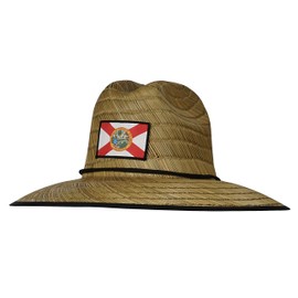 Hook & Tackle® Men's Florida Lifeguard Fishing Stretch Fit Straw Hat Natural Large/X-Large