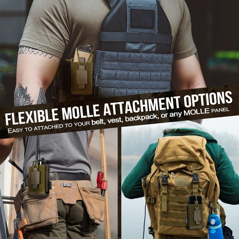 OneTigris Radio Holster for BaoFeng UV-5R BF-F8HP Nylon MOLLE Pouch