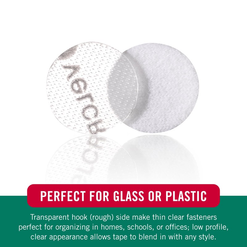 VELCRO Brand - Thin Clear Fasteners | General Purpose/ Low