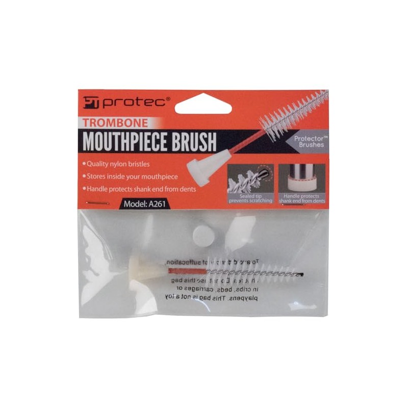 Protec Trombone Mouthpiece Protector Brush, Model A261