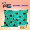 Karma's World Teal Karma Quotes Satin Pillowcase
