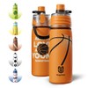 Magcheer Insulated Misting Water Bottle - 3D Textured Soccer Leak-Proof