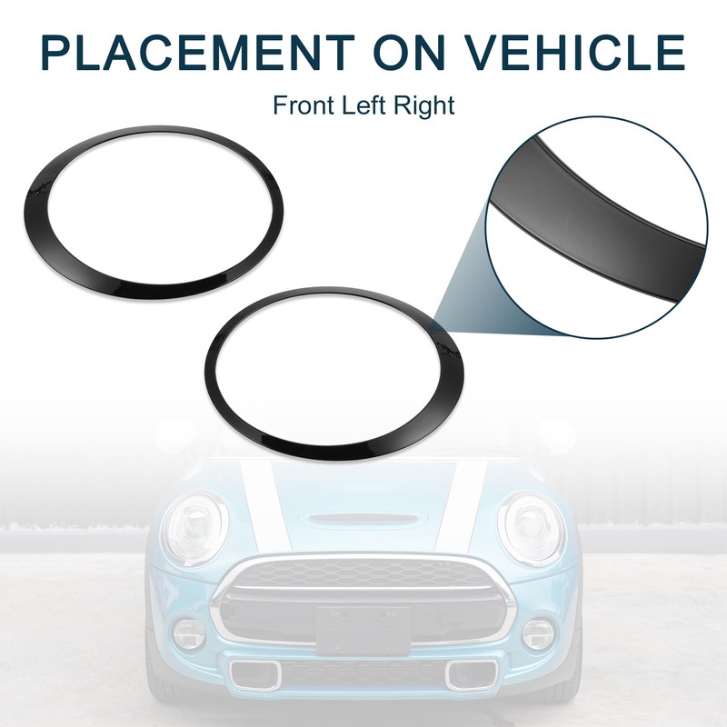 TUCKBOLD Headlight Covers for Mini Cooper 2007-2015 No. 51137149905/51137149906 Front