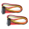 10pcs Sata Cable 7+15Pin Male to Female 22 Pin Data