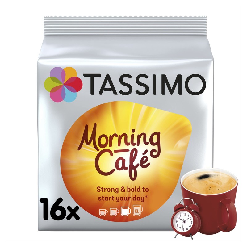 Tassimo Morning Café Coffee Pods, Pack of 16