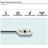 5V USB Digital Temperature Controller Socket, 0-60°C Adjustable Thermostat with