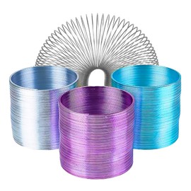 The Dreidel Company Metal Coil Spring, Goody Bag Fillers, Party Favor for Kids, Variety of 2.4" (60mm) Individually Boxed (2-Pack)