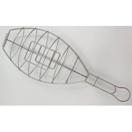 Besuguera Large Fish Grill Basket - Open Fire Cooking Basque Style - Heavy Stainless Steel - Asador Restaurant Grilling Accessory.