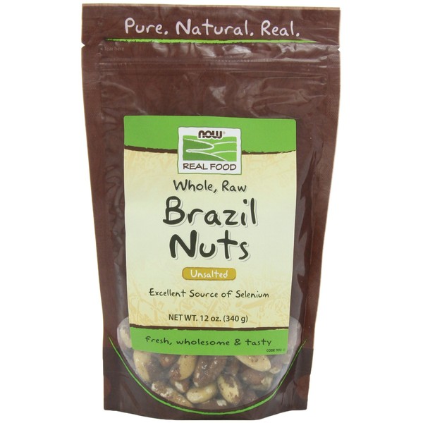 NOW Foods Raw Brazil Nuts, 12-Ounce(Pack of 3)