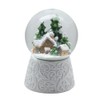 20148 Elegant Snow Globe Hut Magic with White Artificial Stone