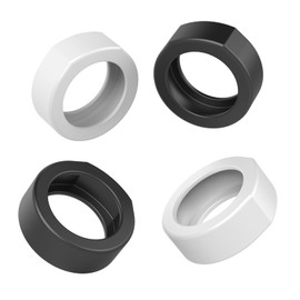 CAROFAFA Ring Protector Silicone Ring Cover Compatible with Oura Ring Protector, Elastic Case for Oura Ring Gen 3 Working Out (Horizon Compatible, 2 Black 2 Transparent, L)