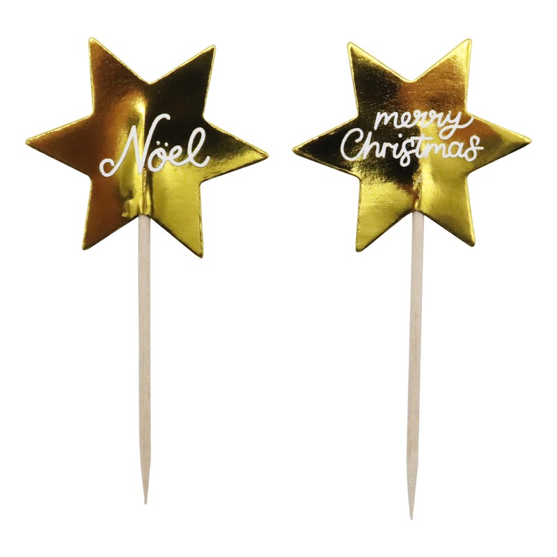 PME Christmas Cupcake & Topper Set of 24 - Golden