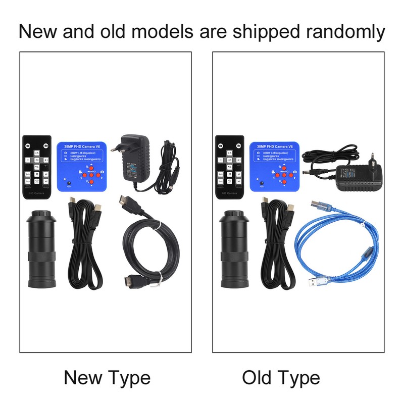 38MP HDMI USB Industrial Video Microscope Camera with 100X Lens