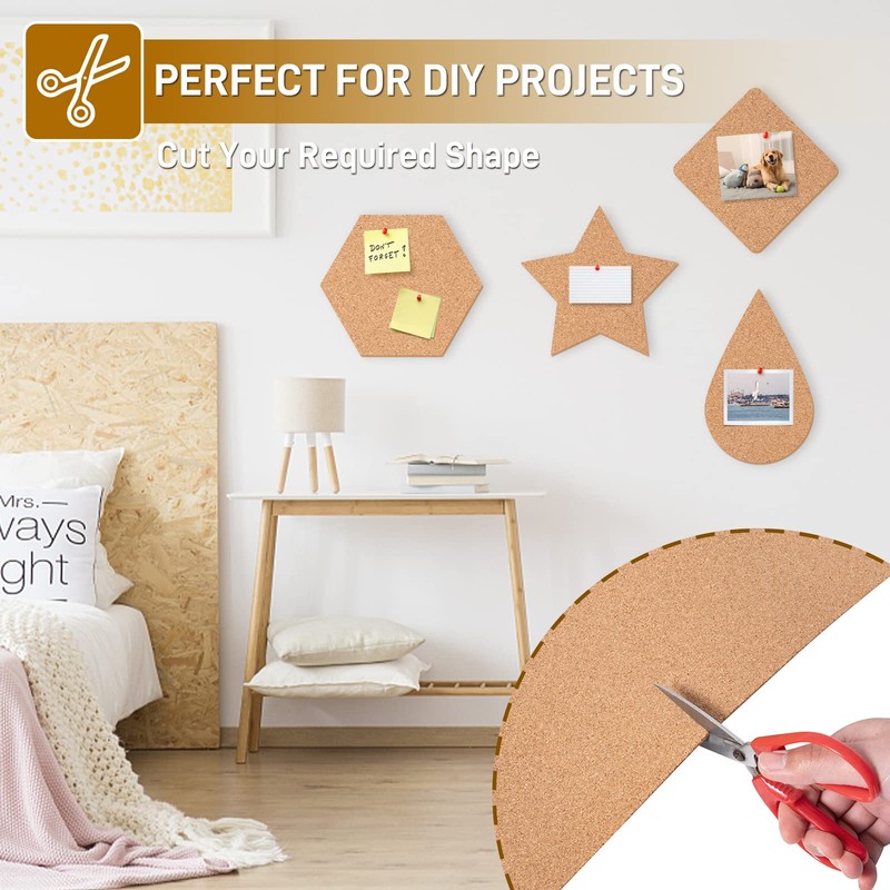 BlueGift Cork Board Roll 3mm Thick - 50"x18" Cork Board