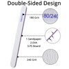 25Pcs 180/240 Grit Nail Files, Professional Nail Files Set for