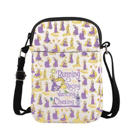TGBJE Rapunzel Crossbody Bag Princess Tangled Fan Gifts Cartoon Movie Merchandise Messenger Bags Fairy Tale Inspired Gift (C-dancing chasing CB)
